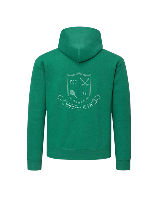 Sunningdale Crest Hoodie in Green