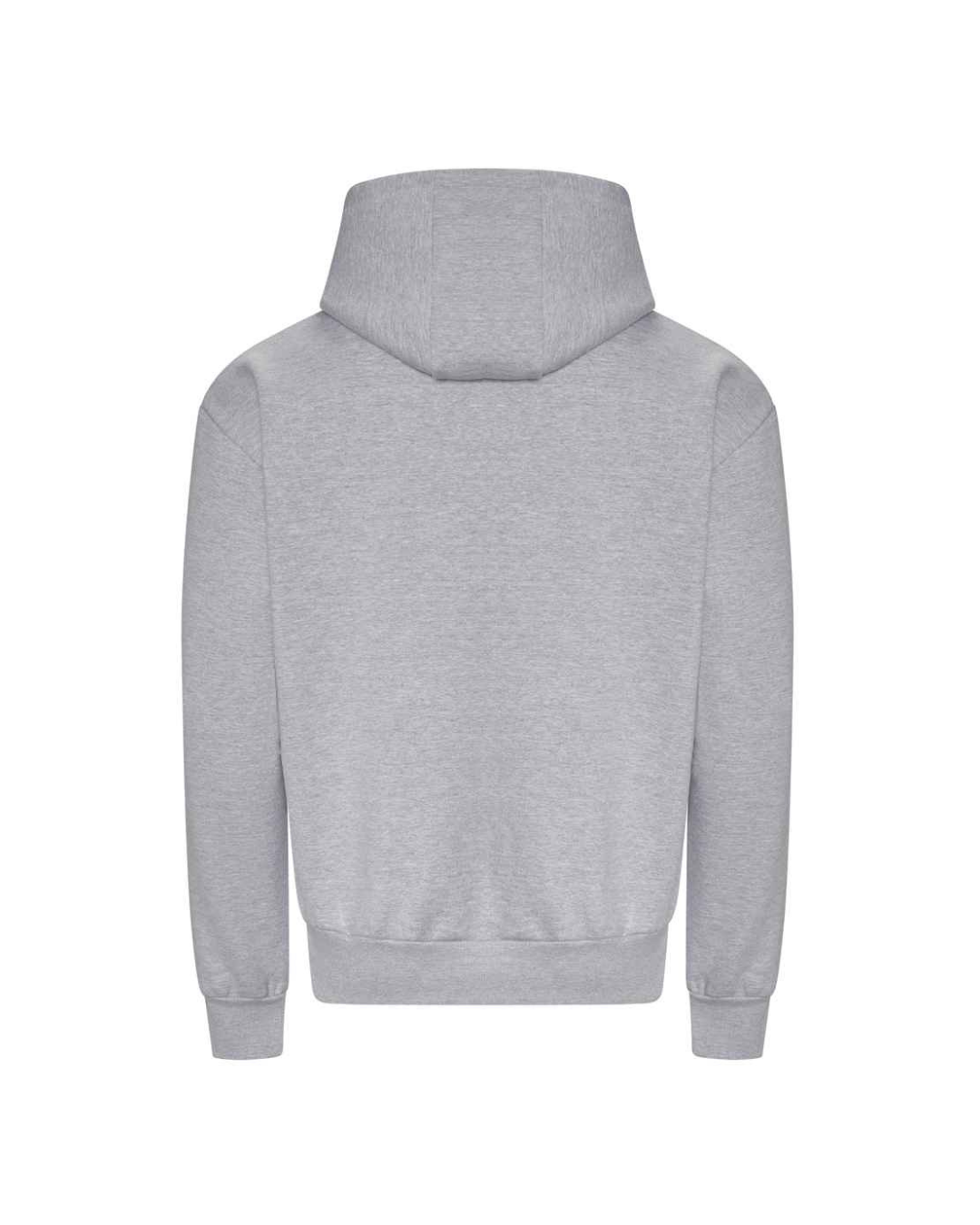 Gray hoodie on a white background