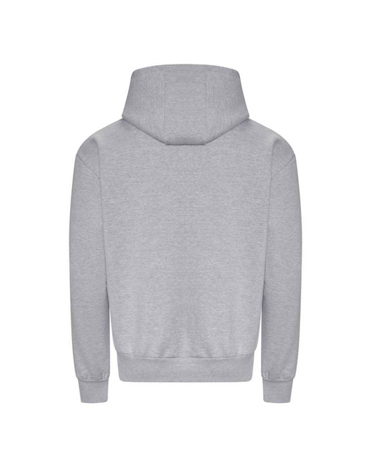 Gray hoodie on a white background