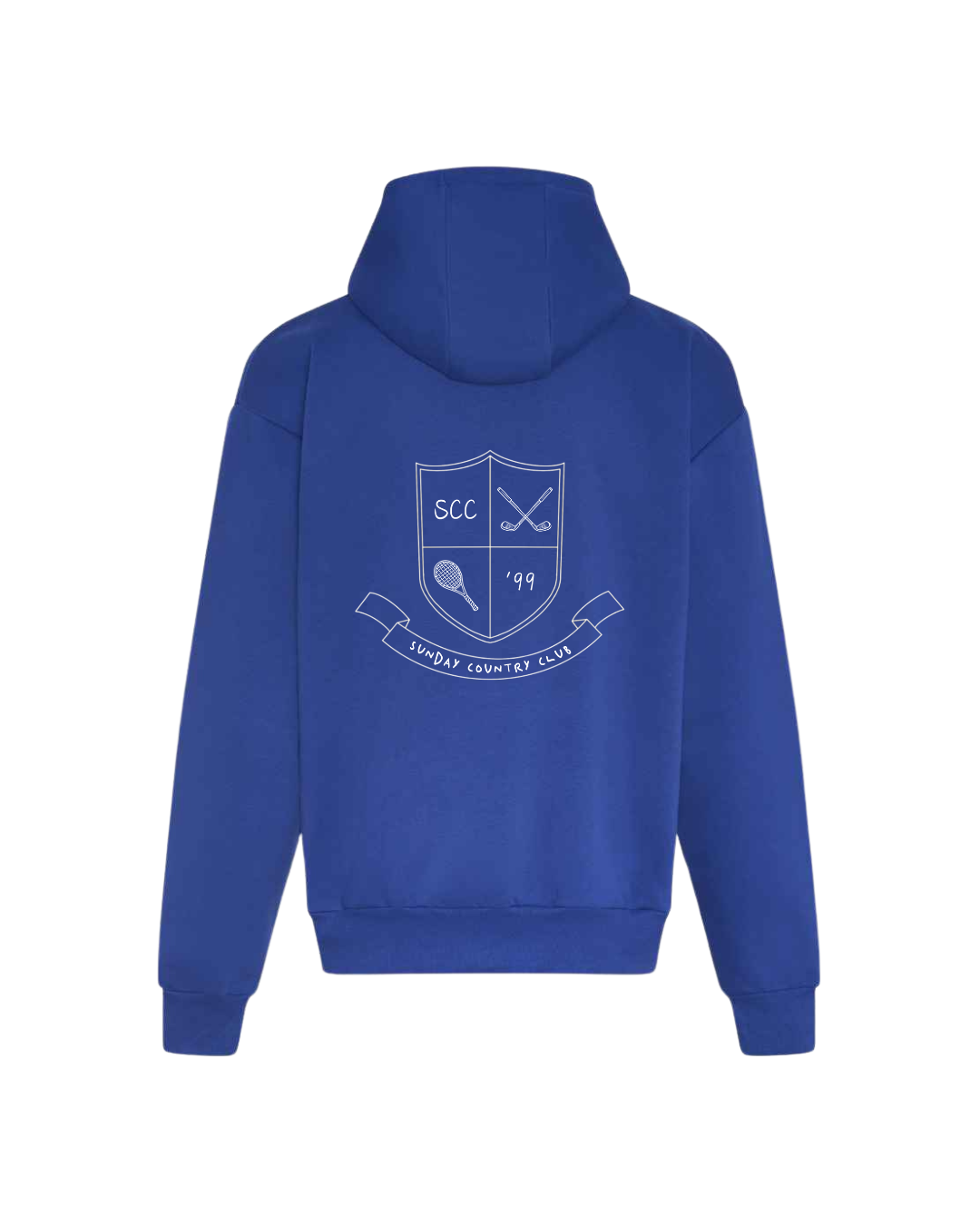 Sunningdale Crest Hoodie in Blue