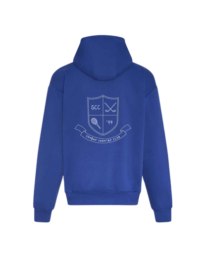Sunningdale Crest Hoodie in Blue