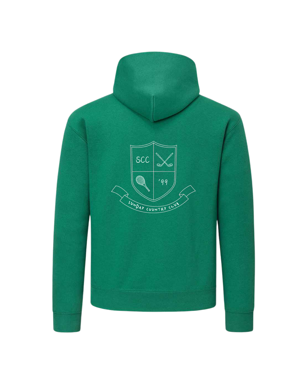 Sunningdale Crest Hoodie in Green