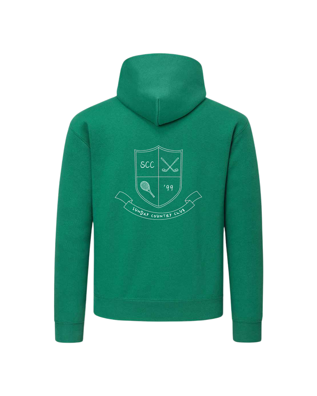 Sunningdale Crest Hoodie in Green