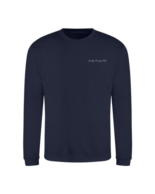 Caddie Club Circle Sweatshirt in Navy
