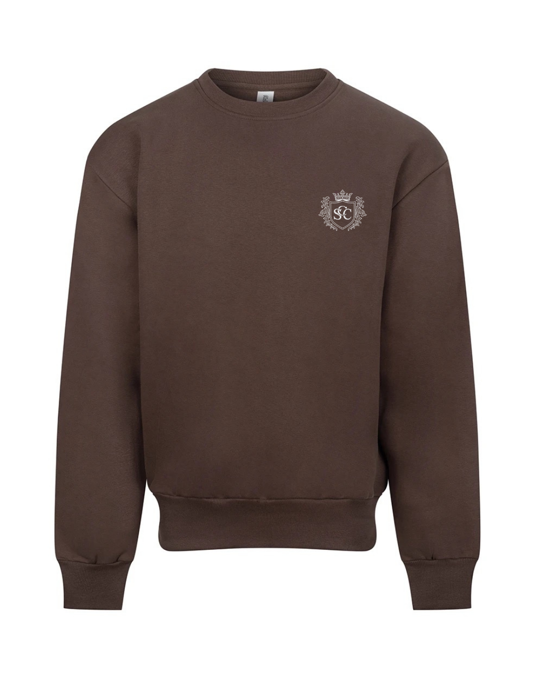 St Andrews Emblem Sweatshirt in Dark Brown