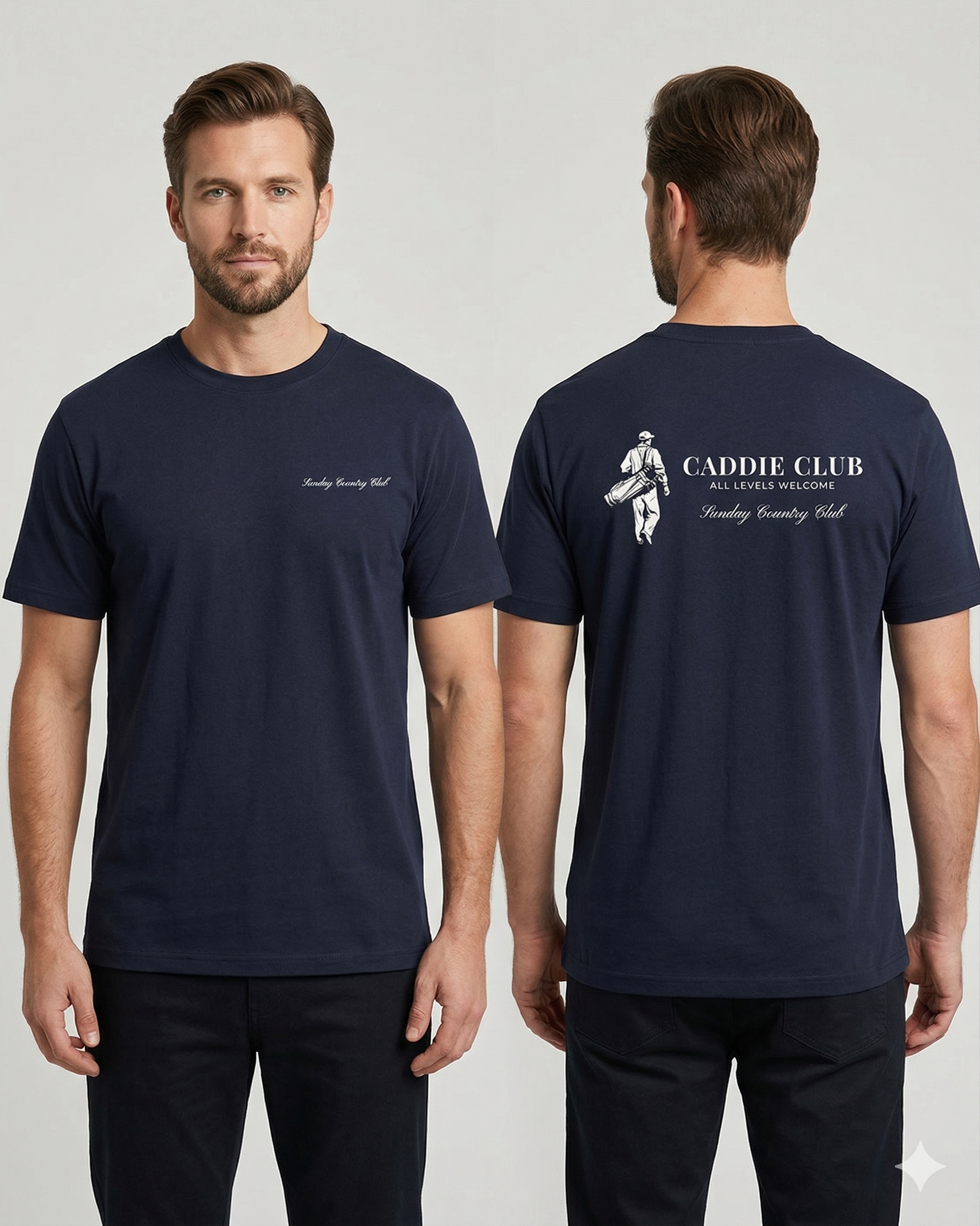 Caddie Club Tee in Navy