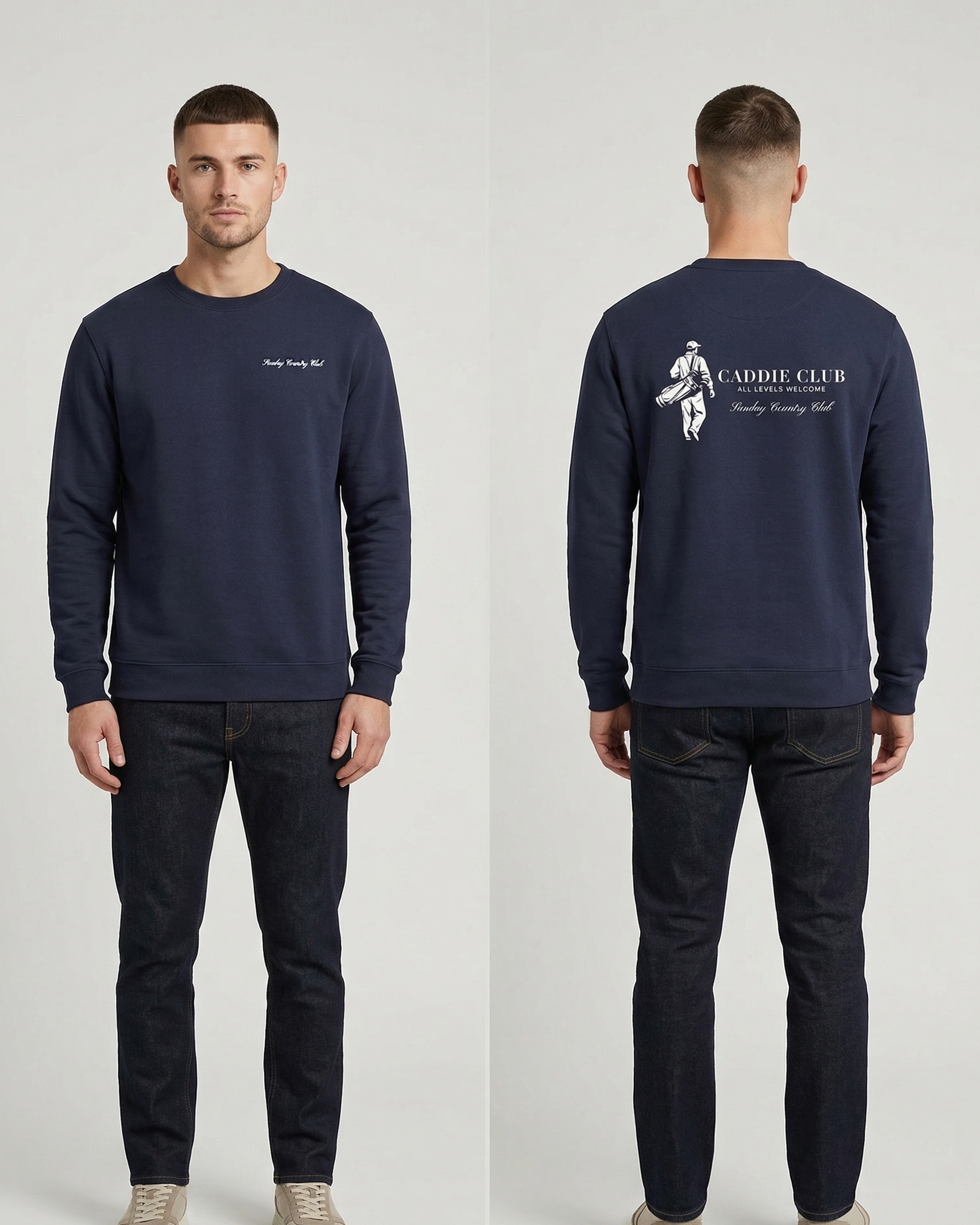 Caddie Club Sweatshirt in Navy